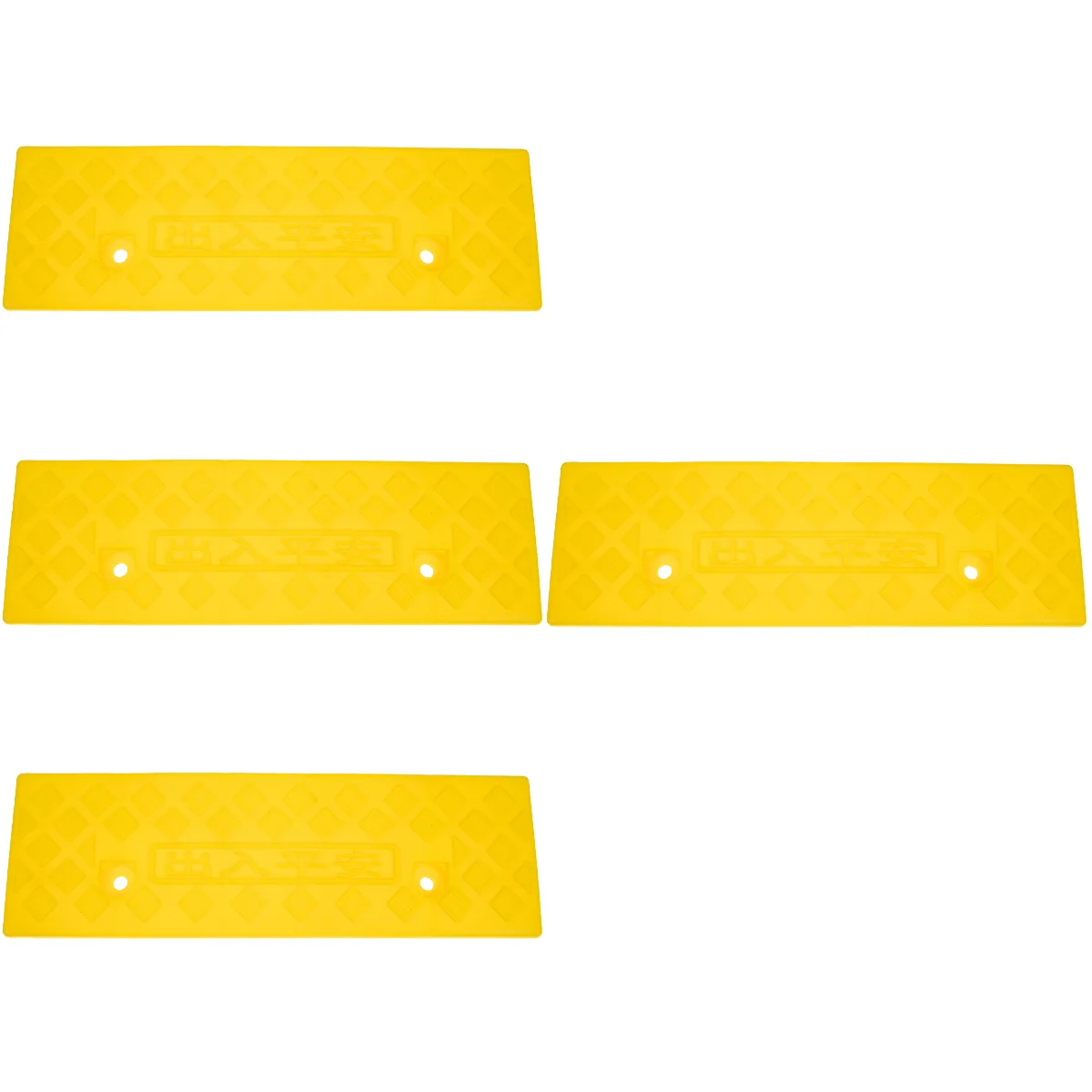 

4pcs Rubber Curb Ramps Threshold Ramp Slope Ramp for Driveway Car Motorcycle Loading Dock