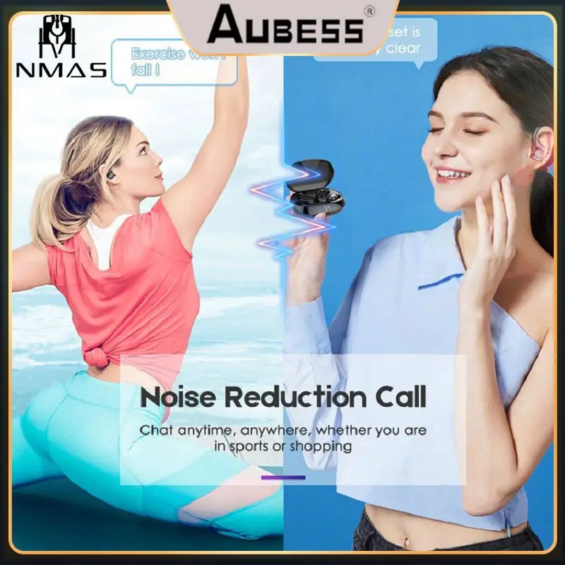 

Hanging Ear Headset Touch Control Wireless Earphones Waterproof Digital Display Sport Earbuds Headphones Ear Headset