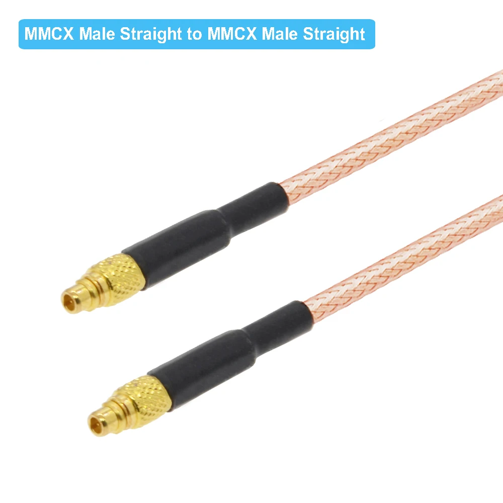 2Pcs/Lot MMCX Male Plug to Female Jack Straight Connector RG316 Cable 50 Ohm RF Coaxial Pigtail Extension Coax Jumper |