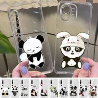 babaite cartoon panda phone case for redmi note 5 7 8 9 10 a k20 pro max lite for xiaomi 10pro 10t