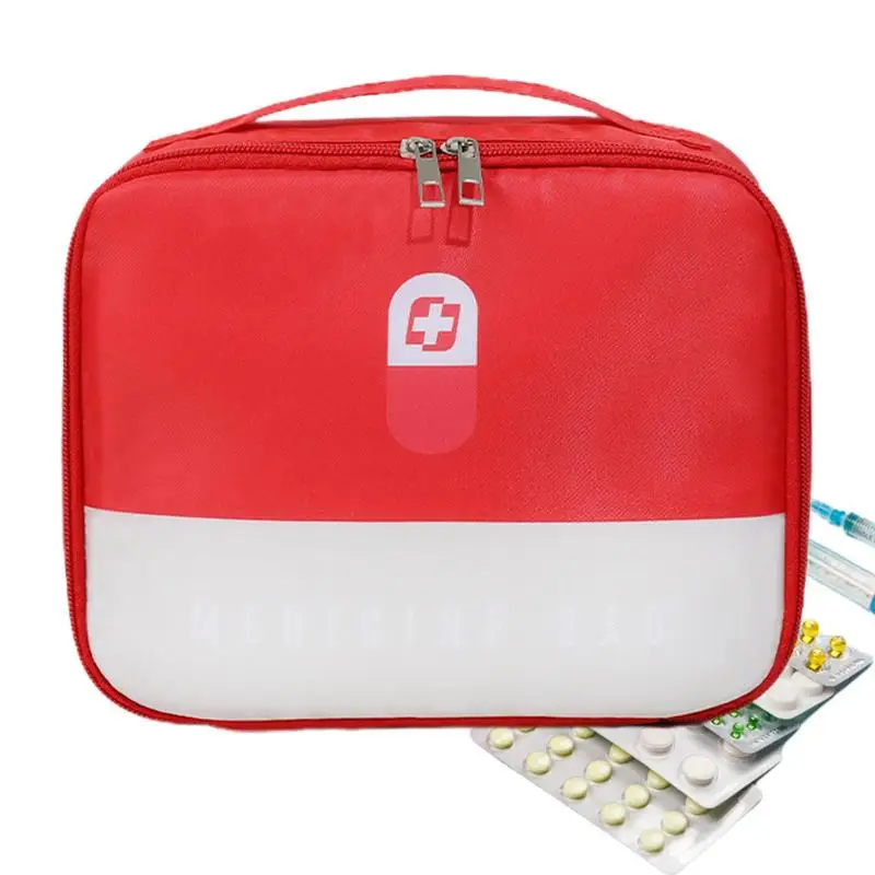 

Portable Medicine Bag Small Portable Medicine Pouch Medicine Case Multifunctional Storage Organizer Box Home Bag Tear-resistant