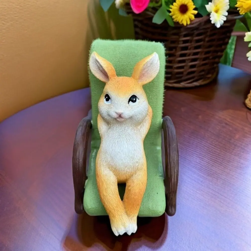 Кресло-качалка украшения в виде кролика животных садовые аксессуары уличная