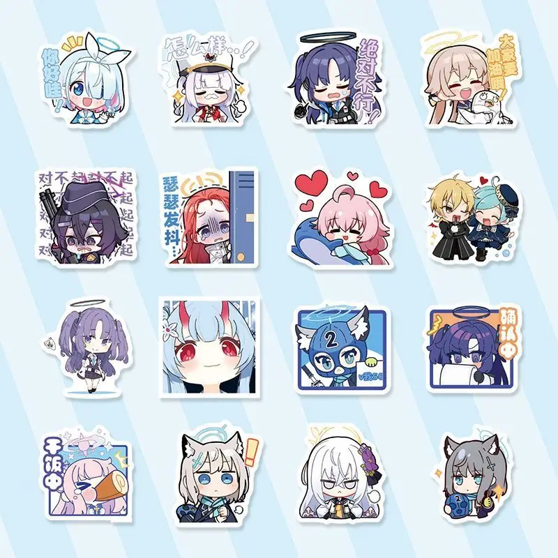50 шт. аниме синий архив Takanashi Hoshino наклейки для девочек ноутбука гитары телефона