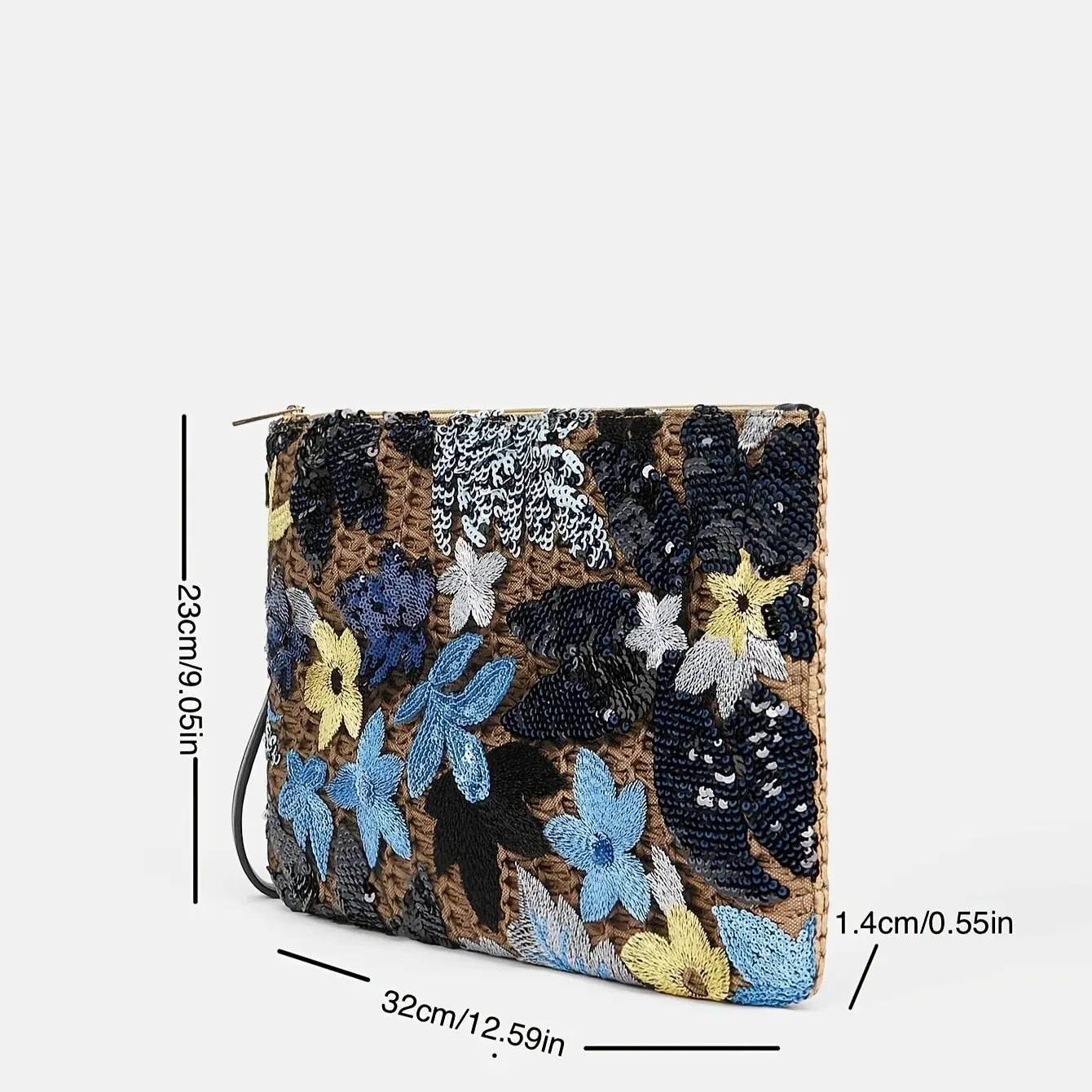 Модная блестящая расшитая бисером трендовая Красочная Сумка-конверт Женский