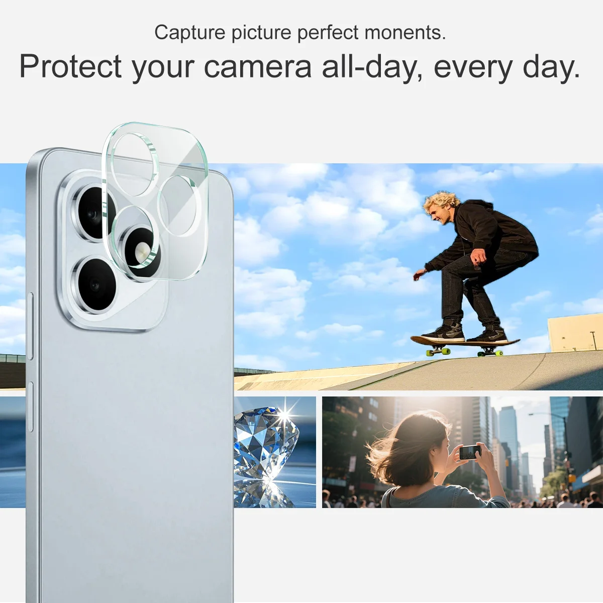 Фото Защитное стекло IMAK для камеры Honor X8d 4G №5
