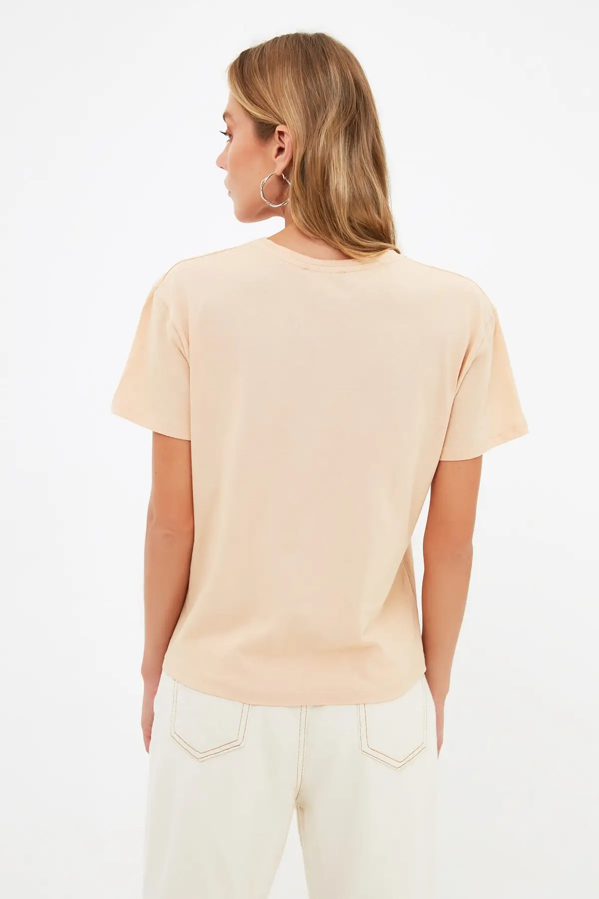 

Trendyol Printed Semifitted Knitted T-Shirt TWOSS21TS3918