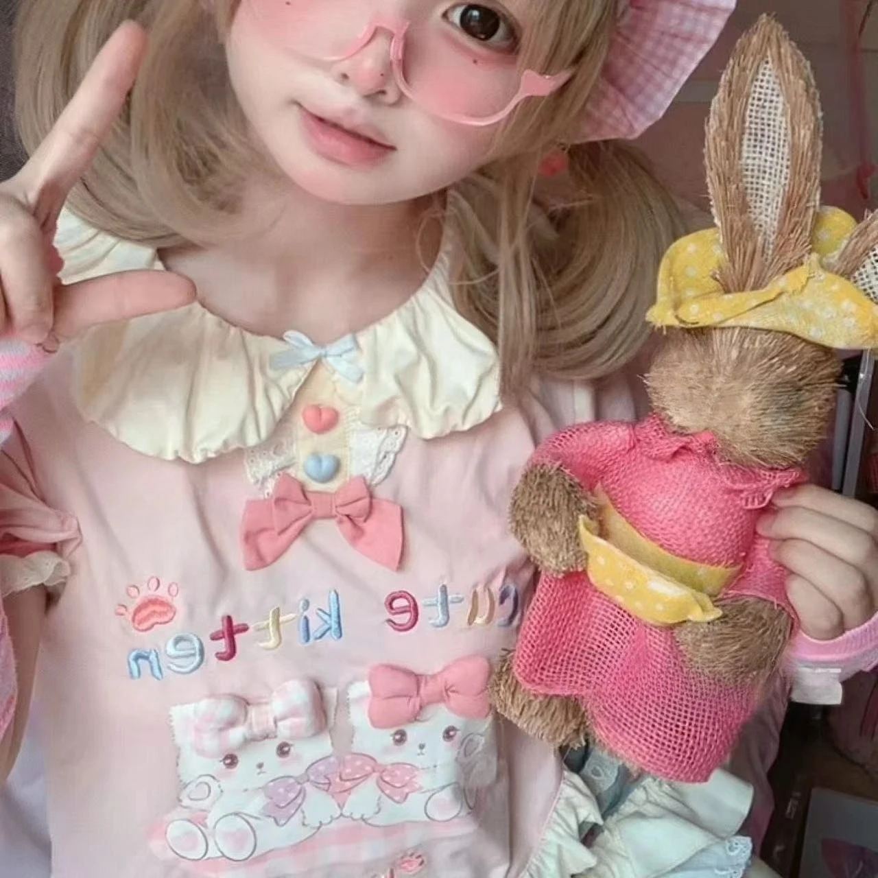 Фото Японские футболки Kawaii, женские повседневные укороченные топы Y2k, милые футболки в стиле Лолиты, дизайн для девочек, одежда, футболки с короткими рукавами, верхняя одежда, шикарная одежда №4