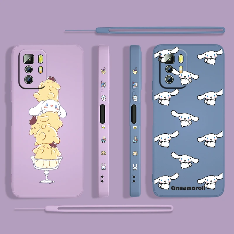 Чехол Sanrio в стиле аниме Cinnamoroll для Xiaomi Redmi Note 11 11S 10 10S 9 9S 9T 8 8T 7 5 Pro 4G |