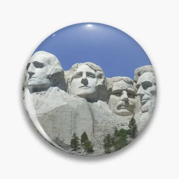 

Mount Rushmore Soft Button Pin Decor Hat Cartoon Clothes Brooch Lover Cute Collar Gift Jewelry Creative Women Fashion Funny