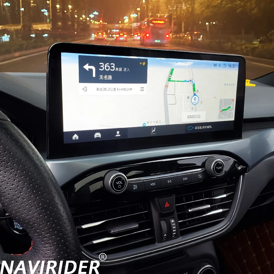 

Двойная система для Ford Focus Mk4 2018-2025, сенсорный экран, автомобильное радио, стерео Android 13, CarPlay, GPS-навигация, мультимедийный видеоплеер