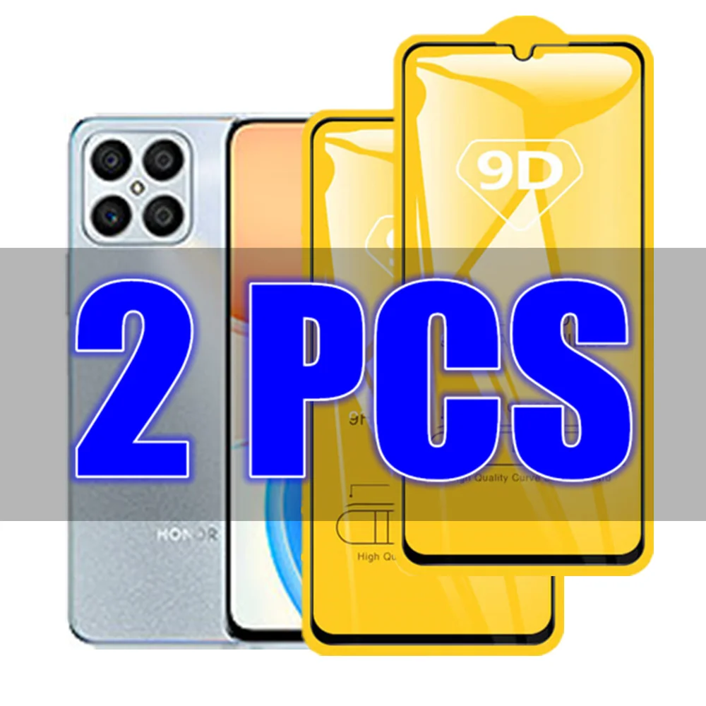 

2pc/lot 9D Tempered Glass For Honor X8 Film Honor X8 X9 50 Lite Pro 9X Lite Screen Protector For Honor X8 10 10i 20 20s 30i
