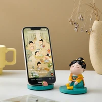 creative desktop phone stand ornament home decor accessories ancient clothing ladies statues chinese girls miniature statues