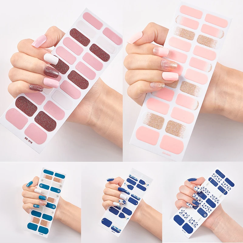 

3D Nail Stickers Waterproof Long-lasting Patches For Wearing Nail Enhancement Full Stickers Accessories Finish Product