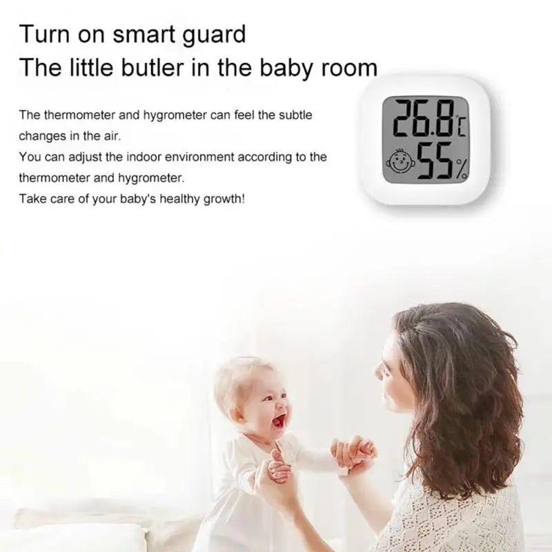 mini lcd digital thermometer hygrometer indoor room electronic temperature humidity meter sensor gauge weather station for home free global shipping