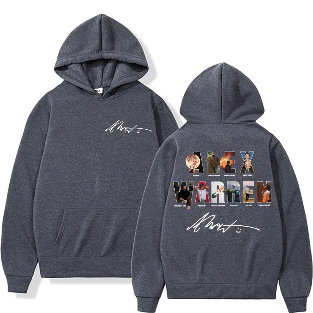 Фото Alex Warren Album Song Titles Music Merch толстовки для мужчин и женщин модные ретро пуловеры с длинными рукавами зимние повседневные флисовые кофты №3