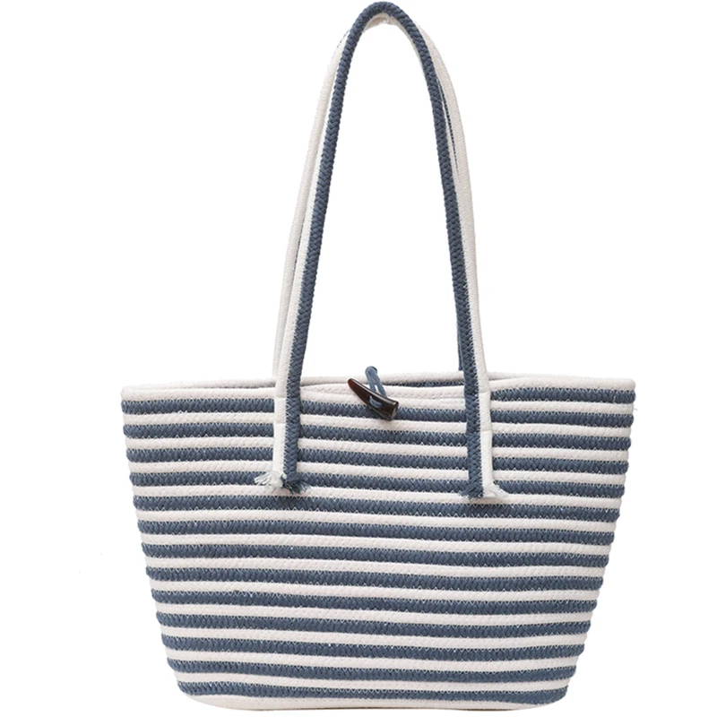 Striped Shoulder Bag Women Large Capacity Tote Bag HOT