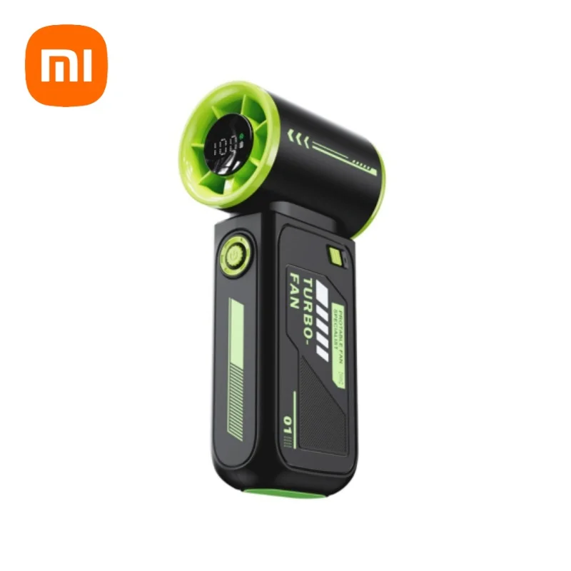 

Портативный ручной турбинский вентилятор Xiaomi, 100, скорость ветра, мини-безлопастной холодный вентилятор, перезаряжаемый высокоскоростной электрический воздухоохладитель для кемпинга
