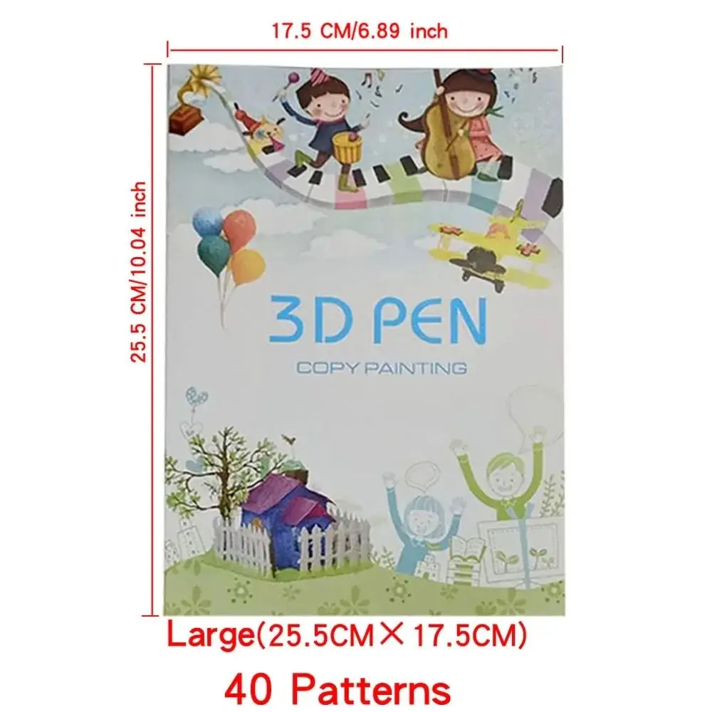 Книга для рисования 3D ручкой 22/40 узоров