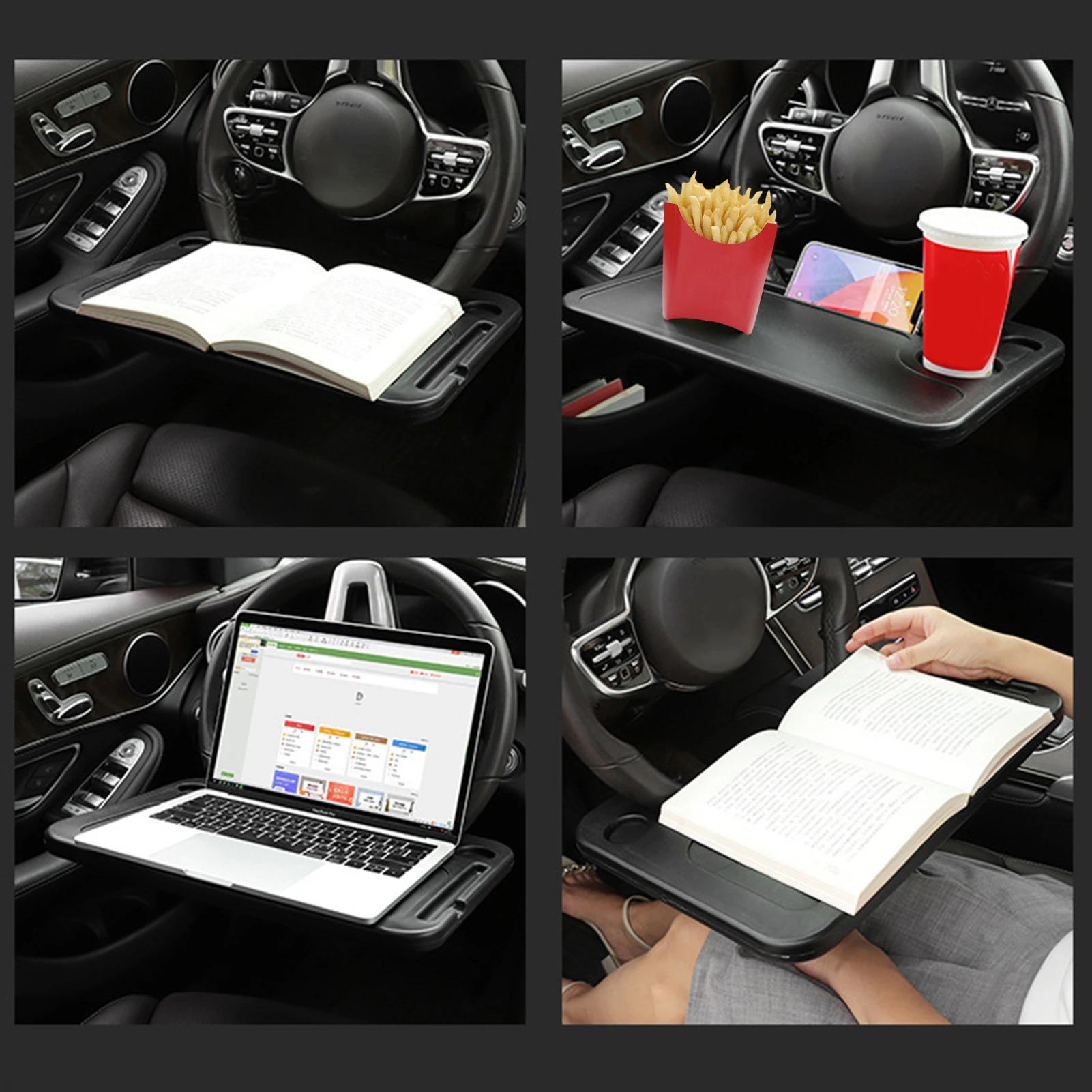 

Car Table Tray Steering Wheel Pallet Eat Work Cart Drink Food Coffee Good Holder Tray Laptop Computer Mount Stand car accesorrie