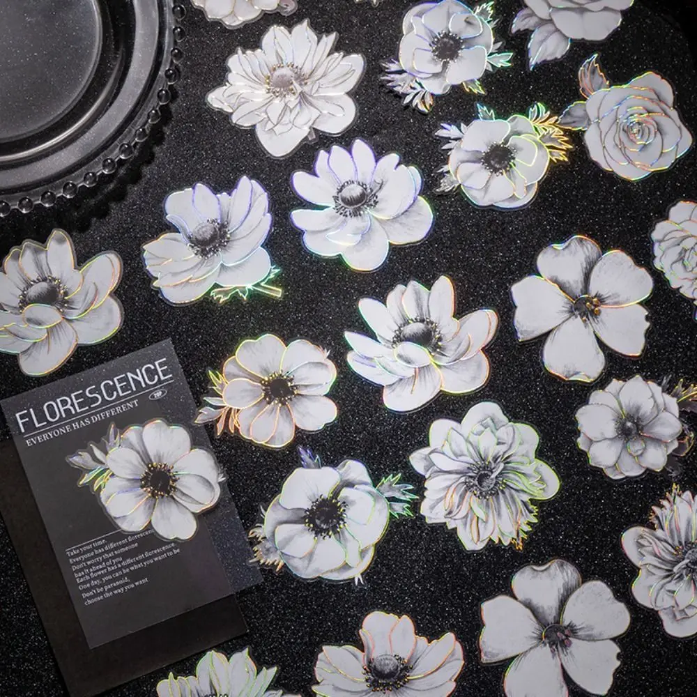 

20Pcs/set Ins Style Fresh Flower Stickers Cute Hand Account Material Stickers Album Scrapbooking Decorative Stationery Stickers