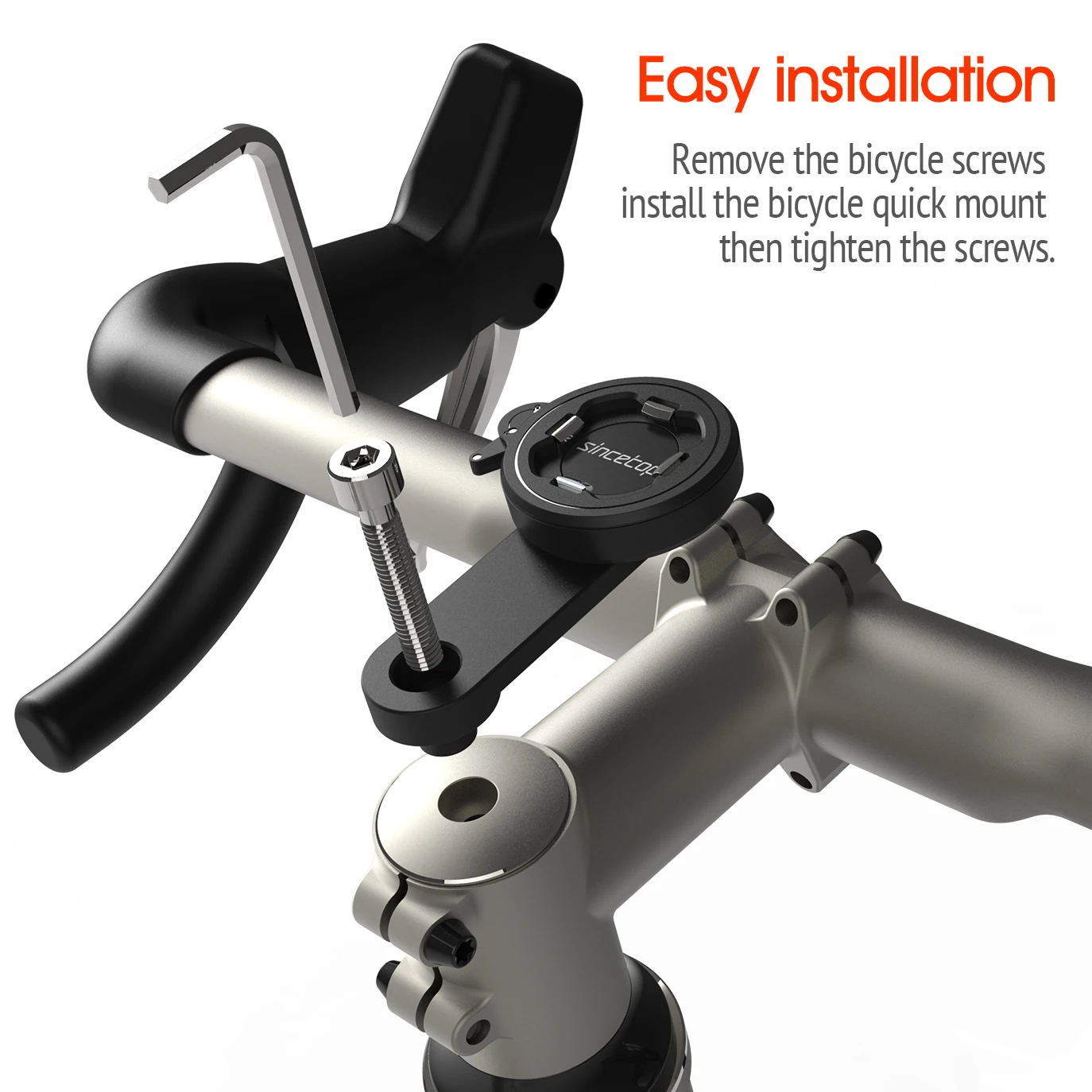 Universal Mountain Bike Stem Cap Phone Holder MTB Aluminum Quick Mount Rotatable Handlebar Bracket for Harley-Davidson (2nd Gen)