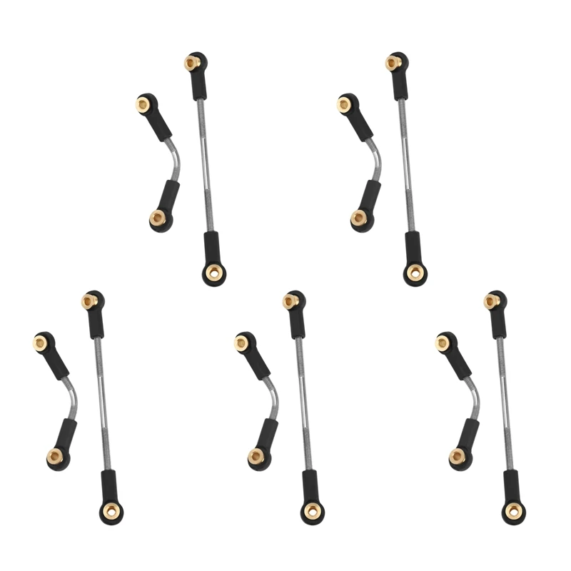 

5 Set RC Car Steering Pull Rod Upgrade Part Metal RC Steering Rod Durable For WPL B1 B14 B24 B24 C14 C24 1/16