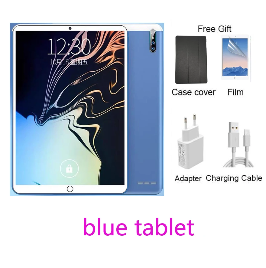 2022 Hot Sale 8GB+128GB Android 10.0 Tablet PC 10.1 Inch 4G Phone Wifi Tablets PC Dual Camera Dual Sim Card Phone Kids Tablet images - 6
