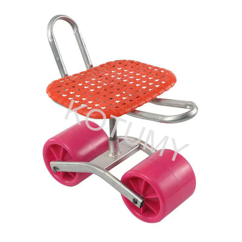 Подъемная тележка на колесиках для фермерского сада с сиденьем ленивый