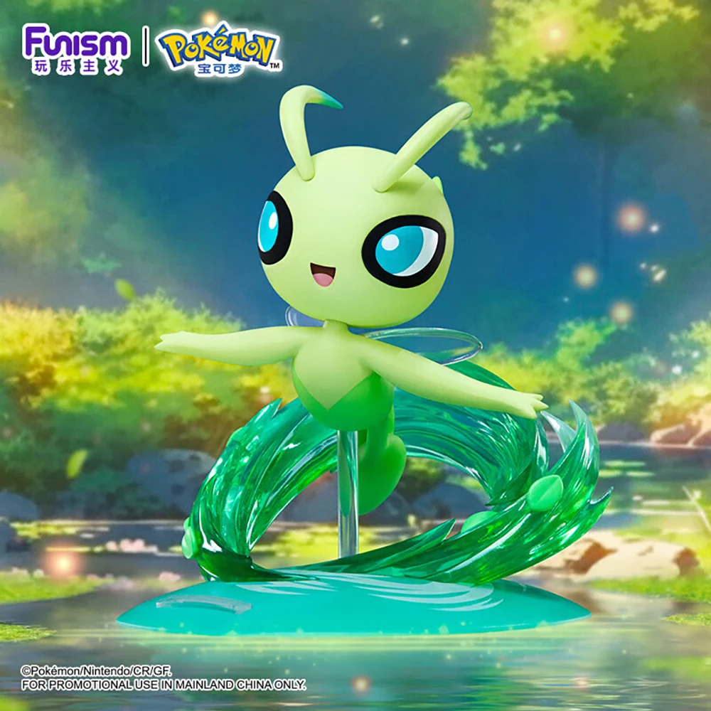 Фото [В наличии] Оригинальные коллекционные фигурки Funism Pokemon Jirachi & Celebi, модель-украшение, игрушки №5