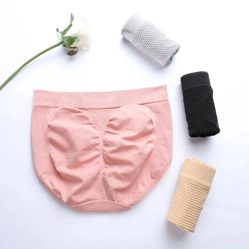 

Women's Panties Underwear 3D Honeycomb Warm Palace Cotton Crotch Breathable Seamless Waist Seamless Hip-lifting Panties