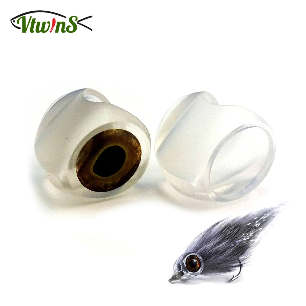 Vtwins 30PCS Extremely Durable New lightweight Fish-Skull Fish Masks With 3D Eye Streamers  Fish Skull Flies Fly Tying Materials