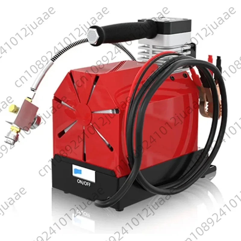 Фото GX-CS2 30Mpa 300Bar 4500Psi 12V PCP Воздушный компрессор 12V Портативный насос высокого давления для дайвинга Автомобильный насос с аквалангом Выход 12 л/мин №3
