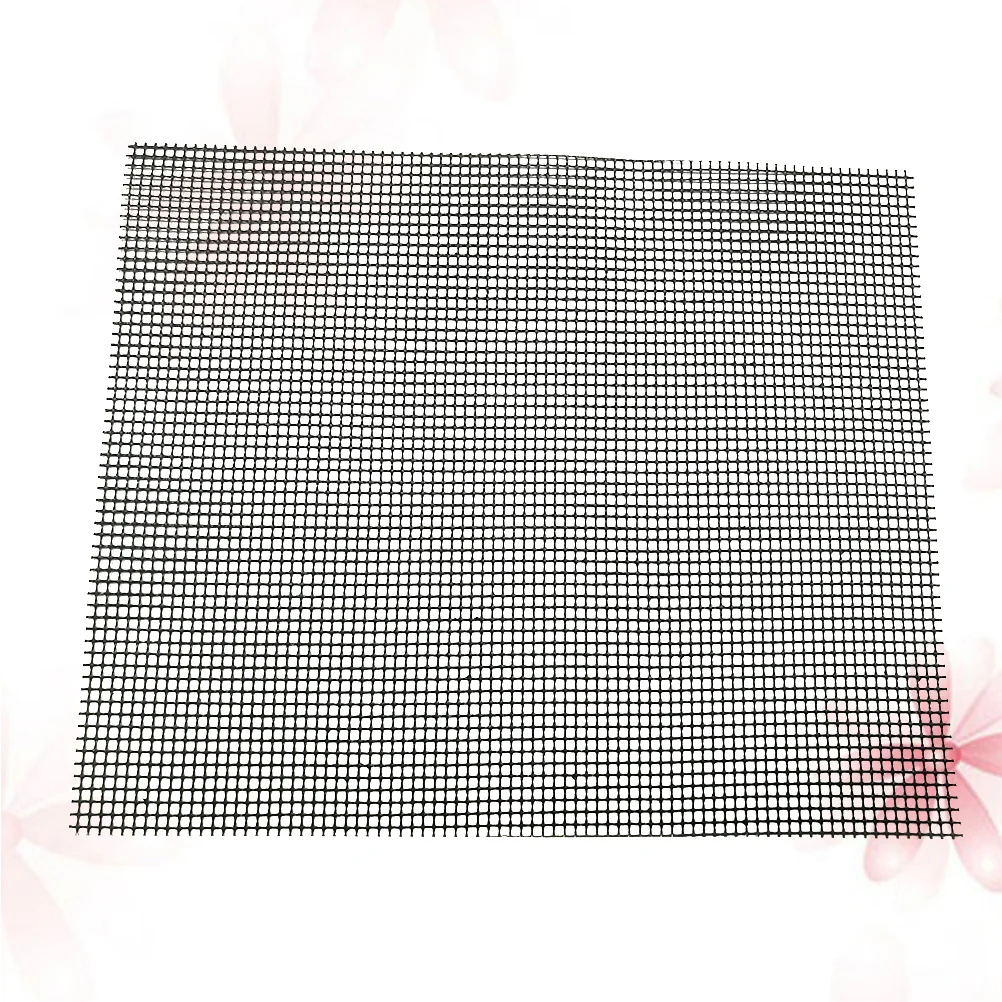 5 шт. коврик для гриля из ПТФЭ антипригарная сетка барбекю подушечки (черный)