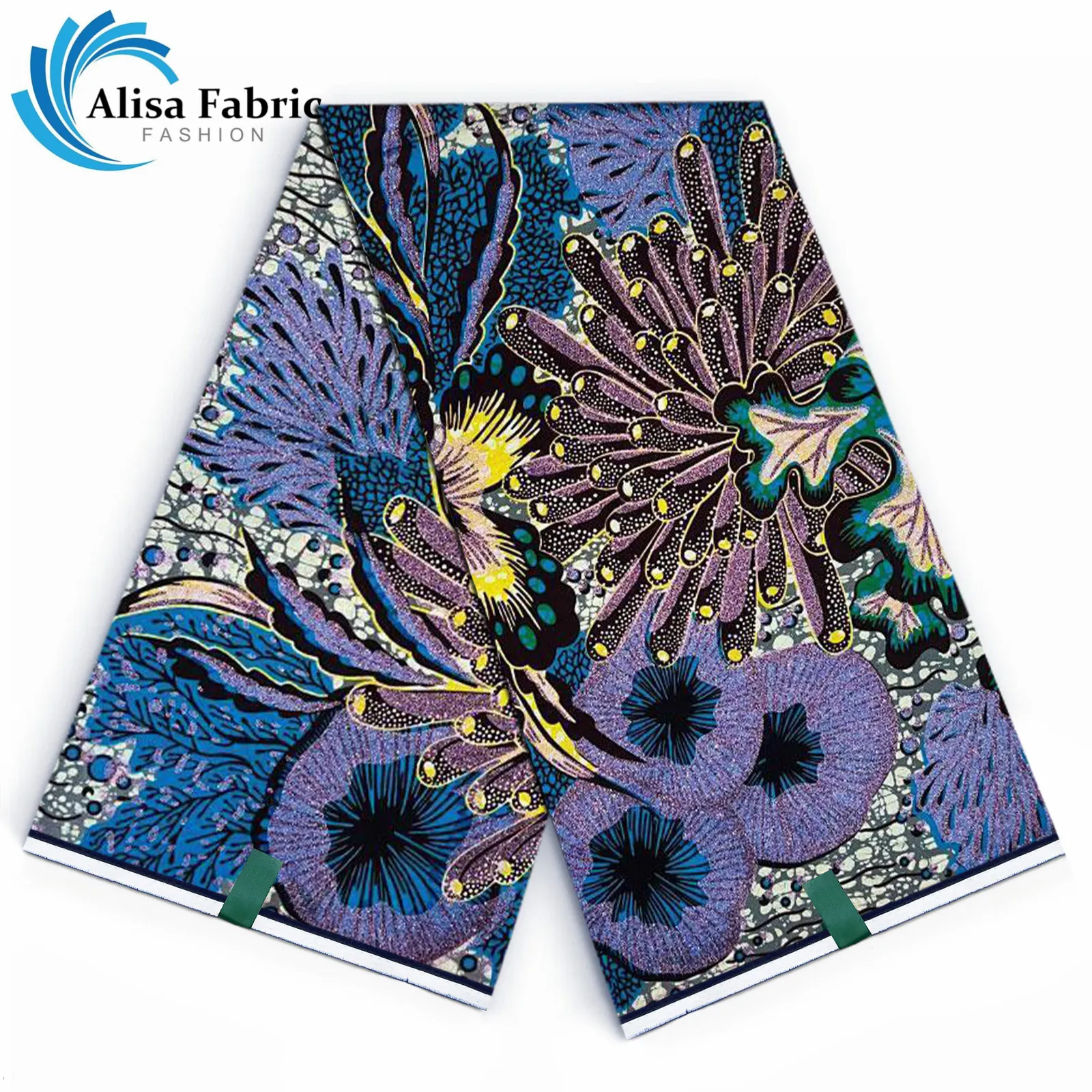 Grand Super 100% хлопок африканская восковая ткань высококачественная с принтом Анкара