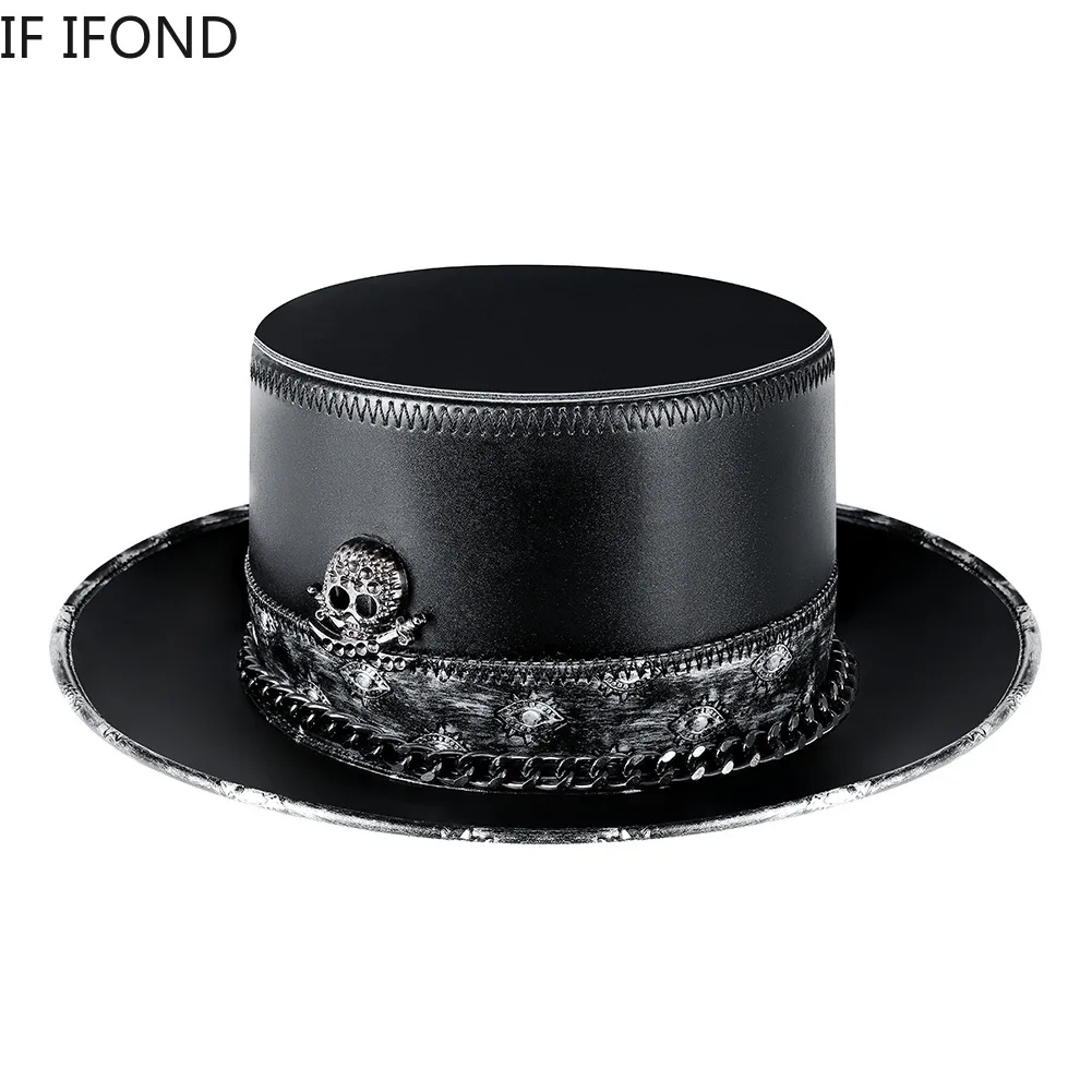 Halloween Cosplay Party Dress Hats PU 