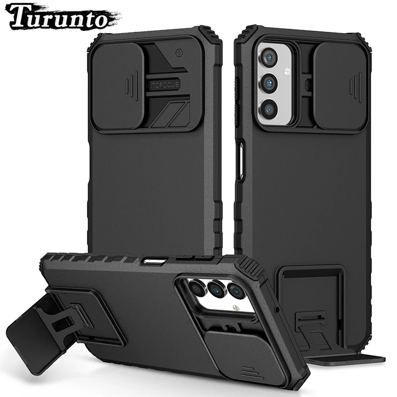 

Armor Shockproof Push Pull Camera Protect Case For Samsung Galaxy A13 A73 A53 A33 A23 A54 A72 S22 Ultra S20FE S23 S21 Plus Cover