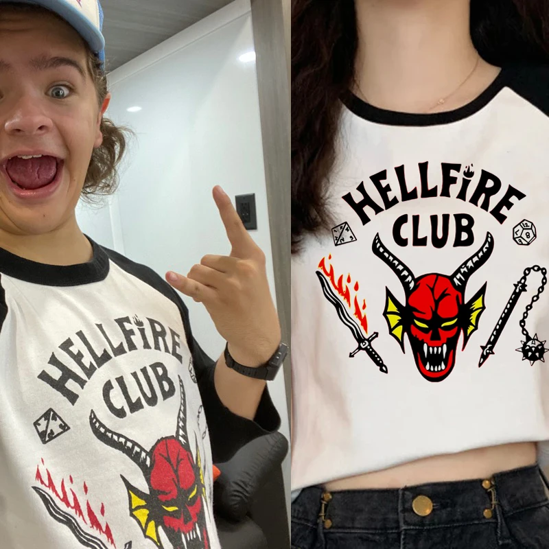 

2022 Tv Stranger Things 4 T Shirt Women/Men Aesthetic Graphic Hellfire Club Tshirt Harajuku Unisex Funny Cartoon T-shirt Female