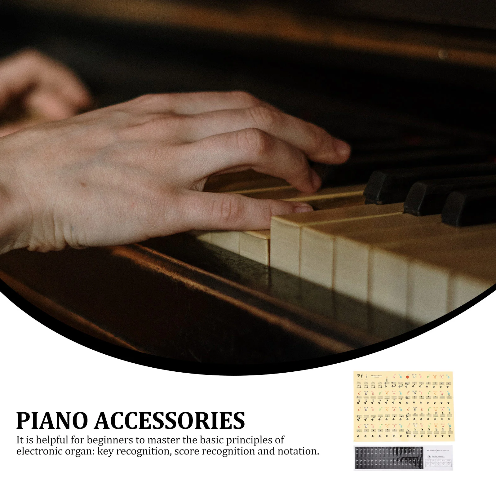 1 наклейки для сумок пианино переводки начинающих наклейка на клавиатуру