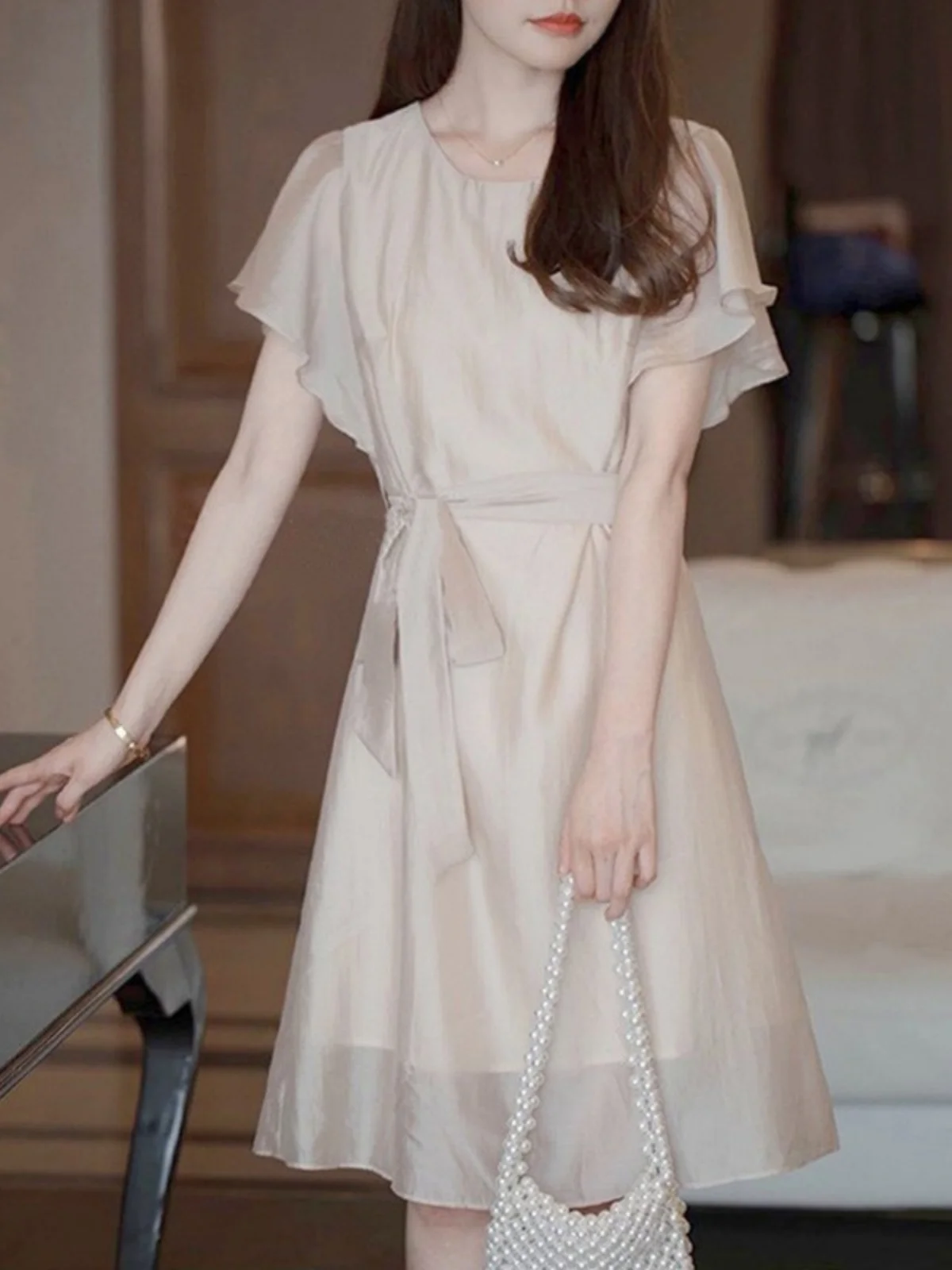 Женское летнее платье трапециевидной формы роскошное стильное Новое