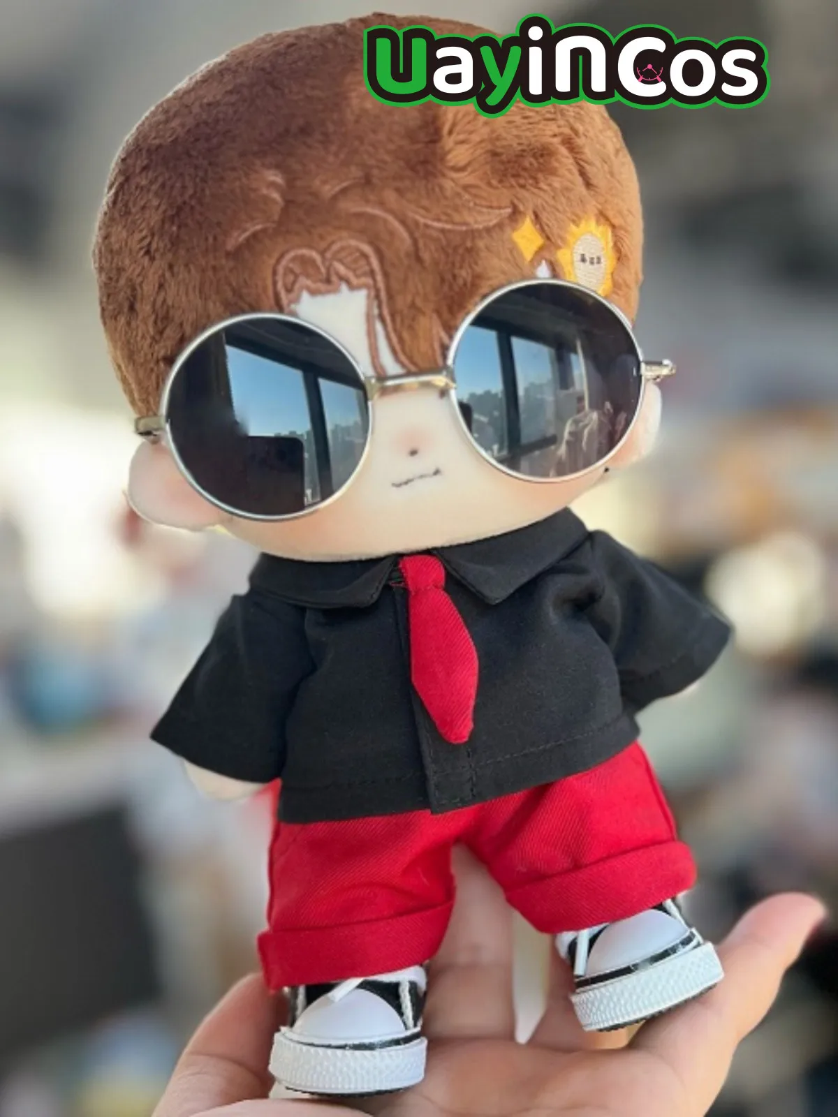 Костюм Idol Star Wang Yibo уличный в стиле панк костюм для плюшевой куклы 20 см одежда