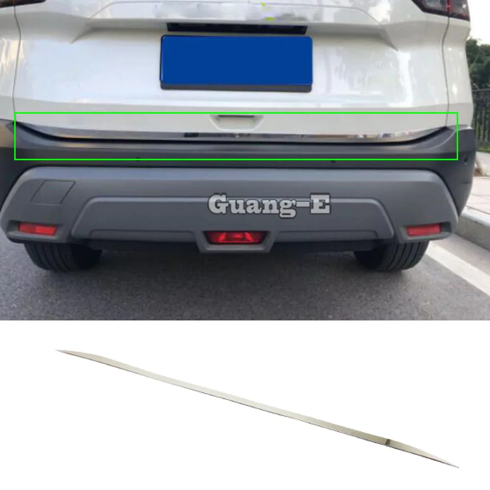 

Для Nissan X-trail Xtrail Rogue 2021 2022 2023 Автомобильная задняя дверь из нержавеющей стали задняя дверь фоторамка наклейка аксессуары