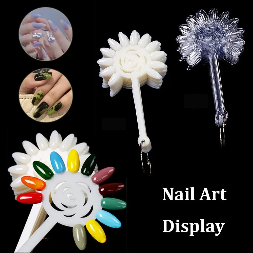 

24Pcs/Set Beauty Manicure Tool Model Plastic Nail Palette Nail Showing Shelf Nail Art Display Beginner Practice