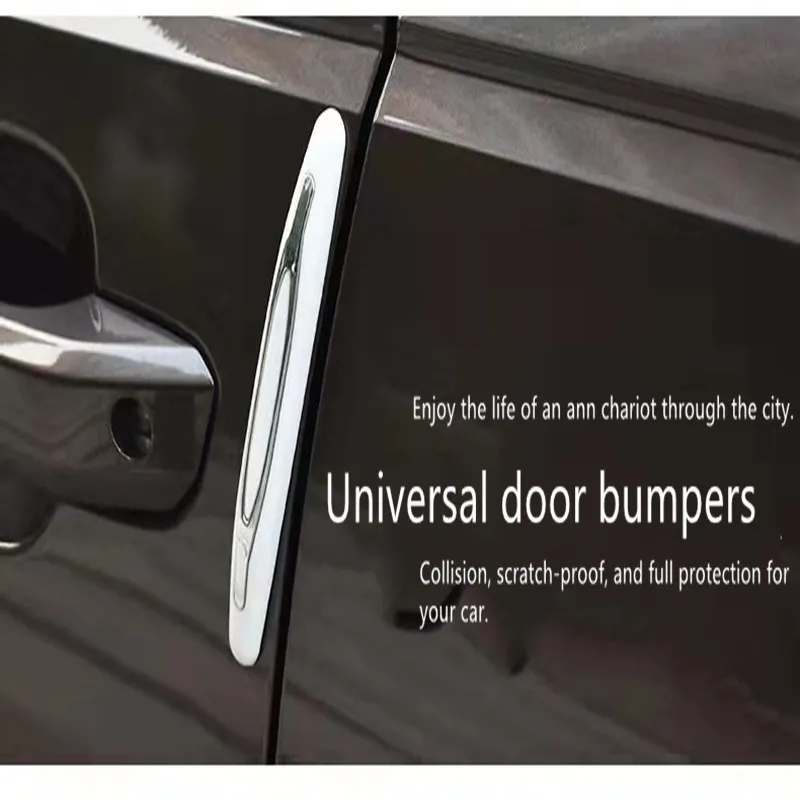 

4 Pcs Door Anti-collision Strips Beautiful Car Door Side ABS Anti-scratch Strips Impact Protection Stickers Anti-scratch Strips