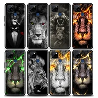 fashionable the lion phone case for realme c2 c3 c21 c25 c11 c12 c20 oppo a53 a74 a16 a15 a9 a95 a93 a31 a52 a5s tpu case