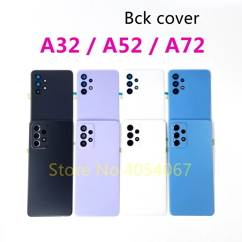

For SAMSUNG Galaxy A32 A52 A72 4G 5G Back Cover Housing Rear Phone Case Battery Plastic Door Lid Adhesive Stickers Replacement