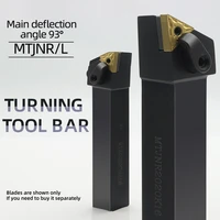 tnmg blade cnc turning tool bar 93 degree cylindrical turning tool bar mtjnr2020k16 2525m16 lathe tool