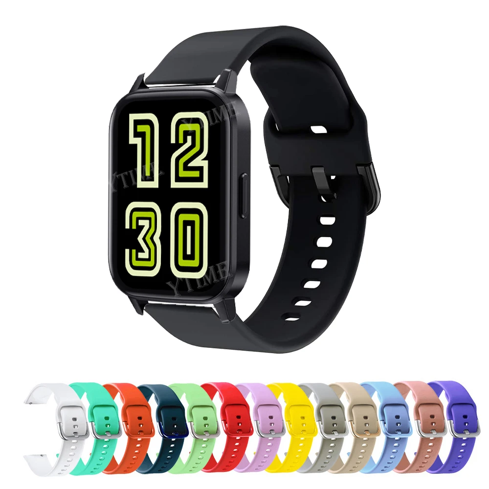 

Silicone Strap For Realme DIZO Watch 2 Sports Watch Band Correa For DIZO Watch R D Talk Pro GPS Smart Wristband Bracelet Belts