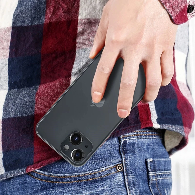 Shockproof Matte Phone Case For iPhone 13 11 14 Pro Max 12 Mini X XR XS 7 8 14Plus SE Luxury Silicone Bumper Clear Hard PC Cover