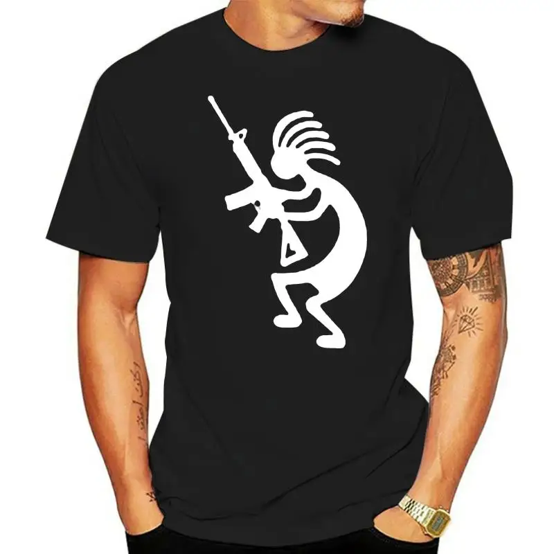 

Ar15 Ar-15 Kokopelli T-Shirt Tee Shirt S M L Xl 2Xl 3Xl Cotton Gun Rights Custom Print Tee Shirt