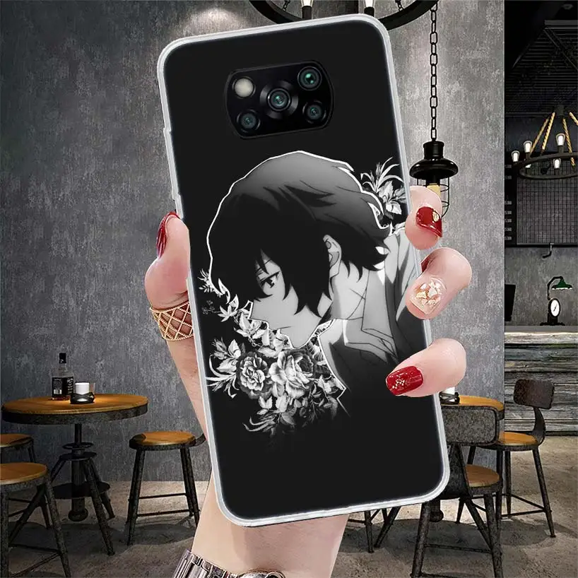 Чехол для телефона с изображением бродячих собак Dazai Xiaomi Poco X6 X5 X4 X3 Nfc F6 F5 Pro F4 F3 M5S M5